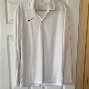 Nike Men's White Long Sleeve Shirt